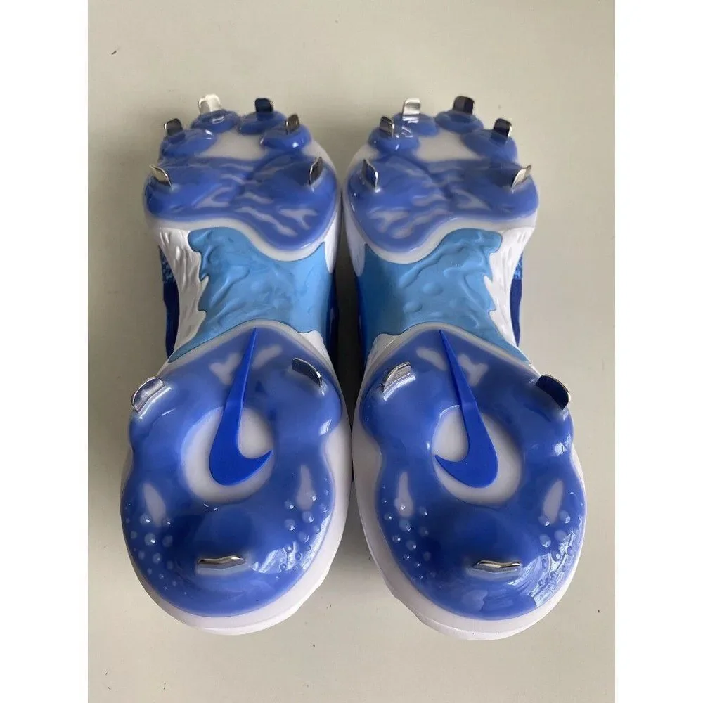 Nike Alpha Huarache Elite 4 Low Royal Blue White DJ6521-414 Men's Size 14 Cleats